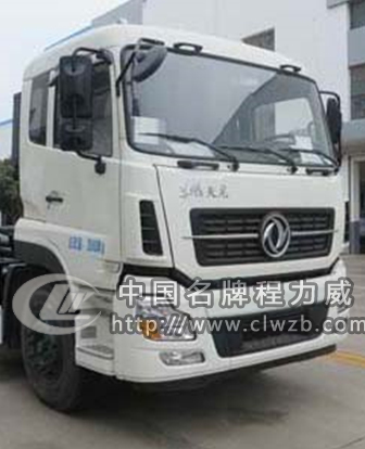 國五東風天龍后雙橋車廂可卸式垃圾車